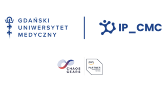 Logotypy GUMed, IP_CMC, Chaos Gears, AWS Partner